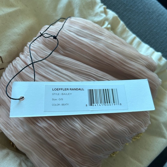 Loeffler Randall Bailey pleated blush clutch- New with tags, never used - Picture 5 of 6